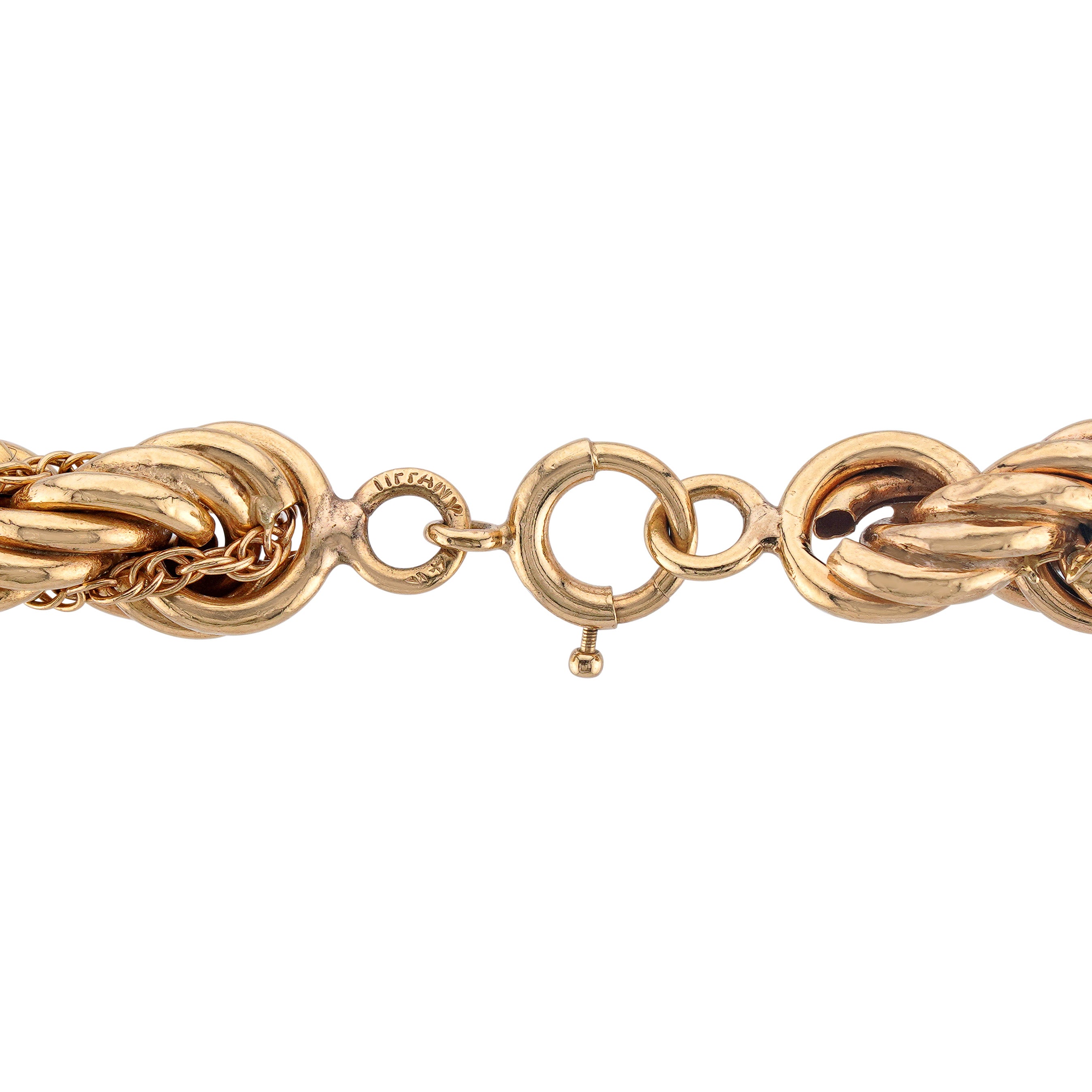 Tiffany 14kt Yellow Gold Long Rope Chain