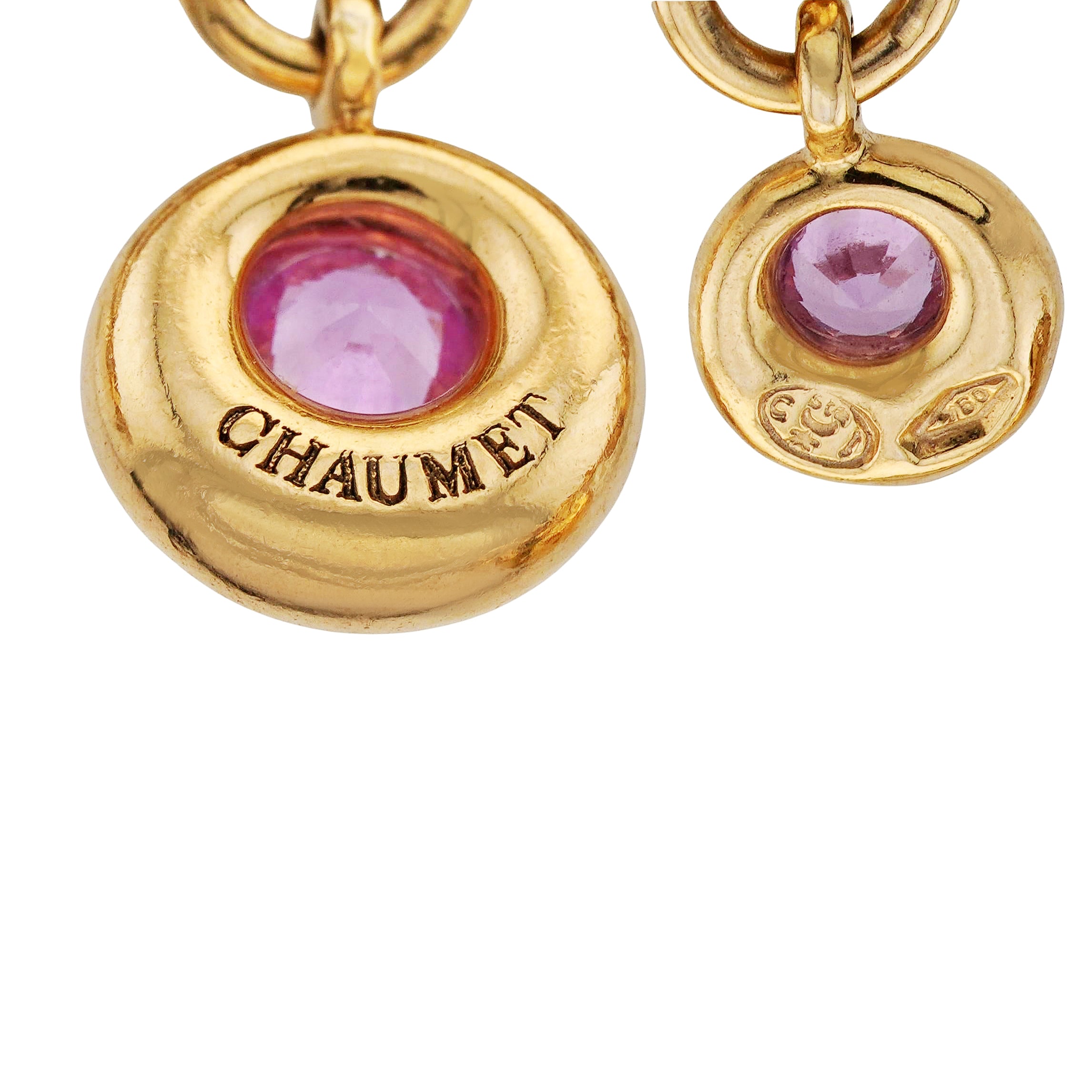 Chaumet 18kt Yellow Gold and Sapphire Paper Link Bracelet