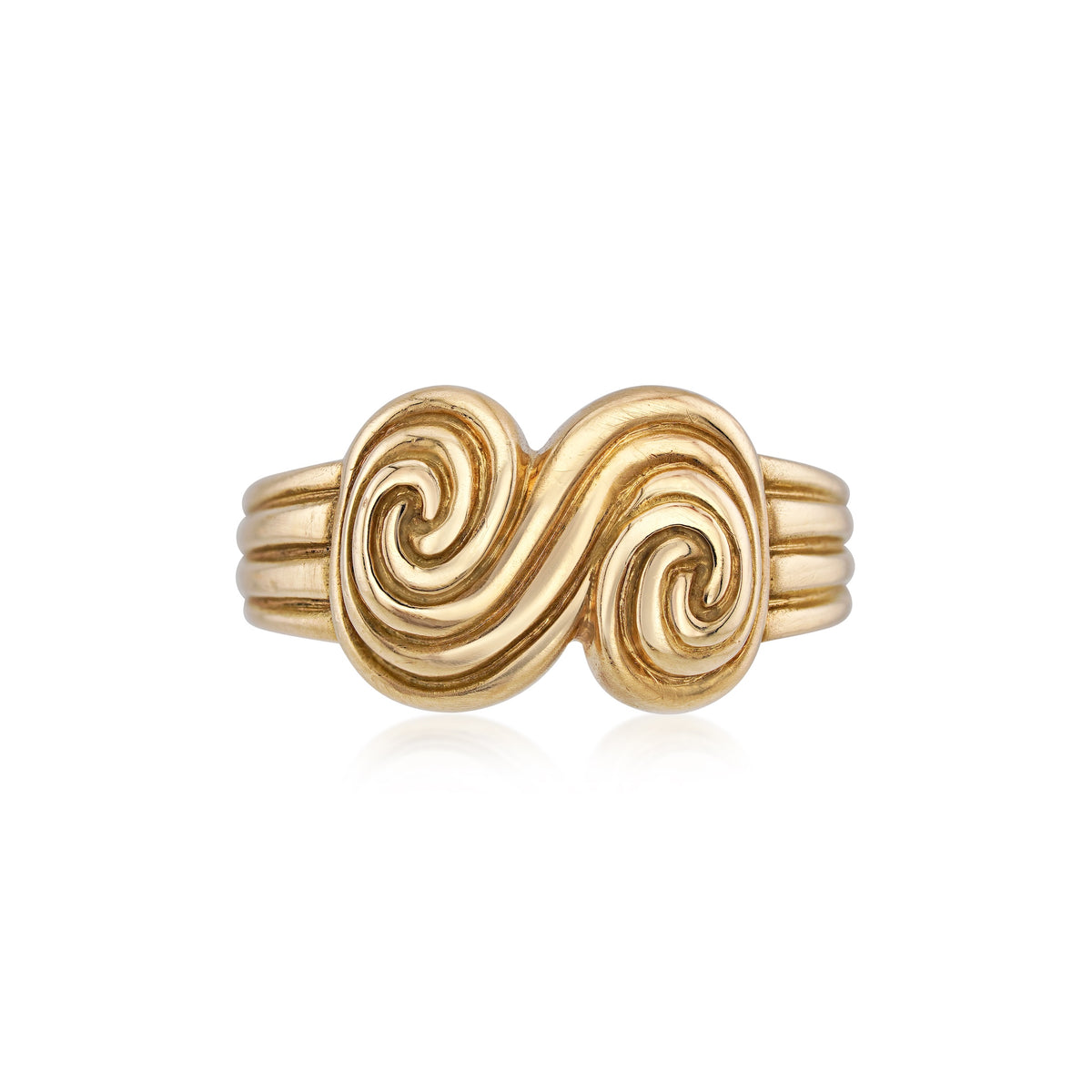 Tiffany & Co 18kt Yellow Gold Swirl Ring