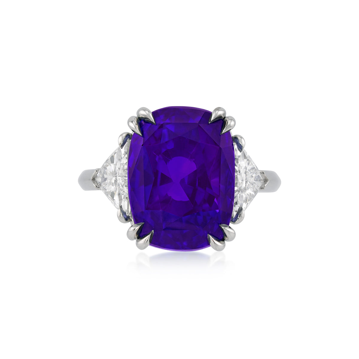 Color change effect of Platinum, Color Change Sapphire, and Diamond Ring