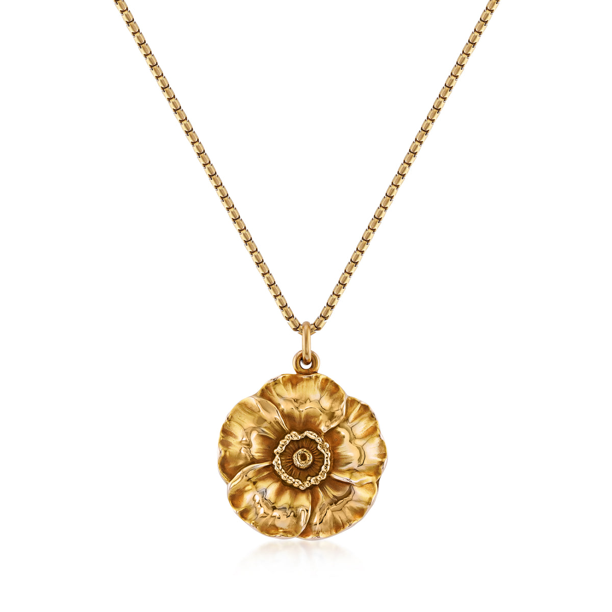 Antique Yellow Gold Floral Locket