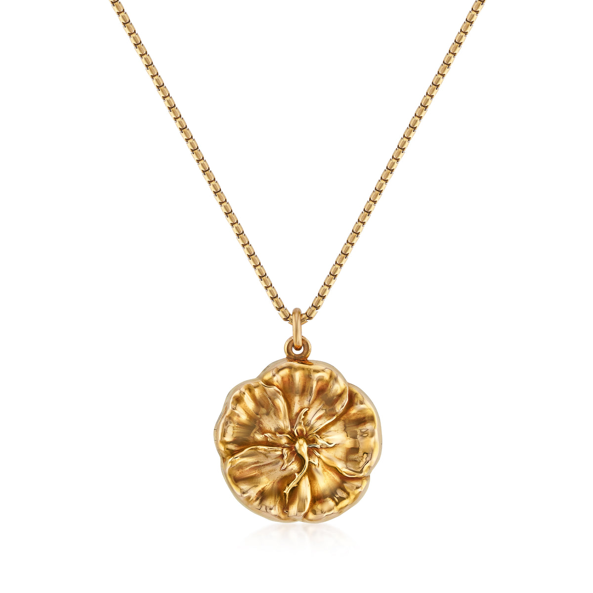 Antique Yellow Gold Floral Locket