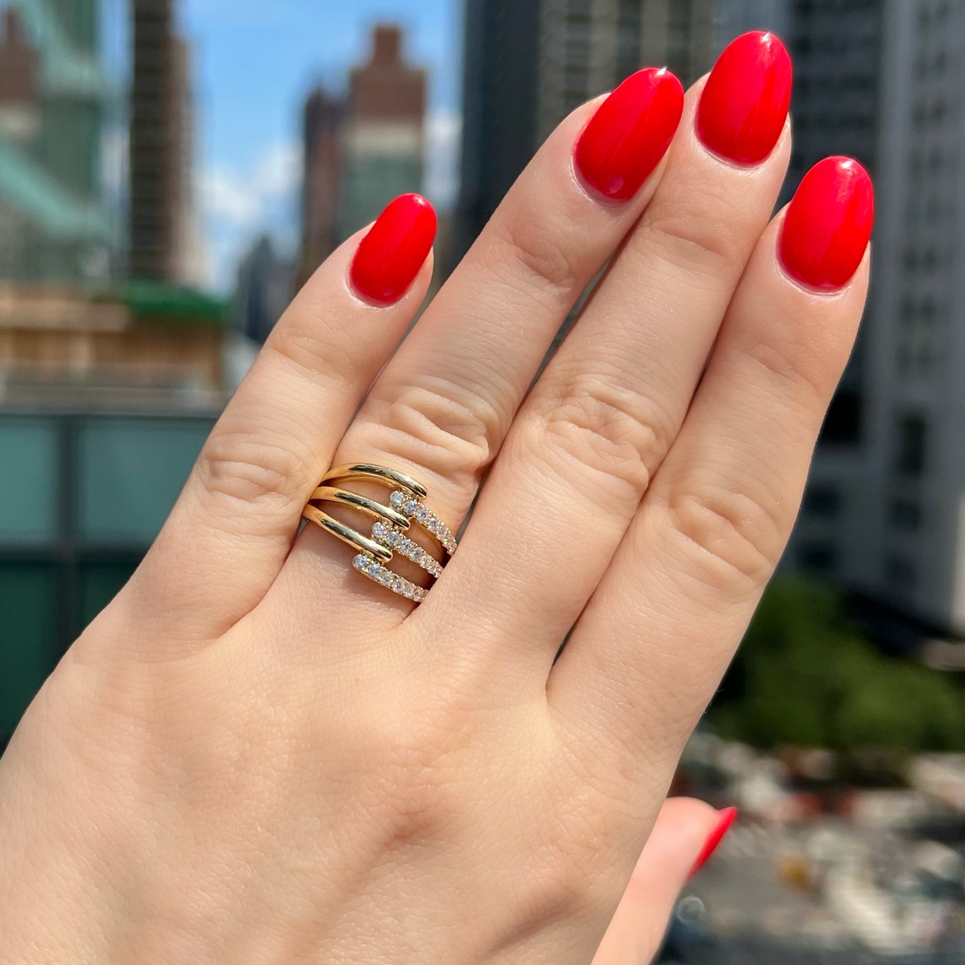 The Alyssa Gold and Diamond Ring