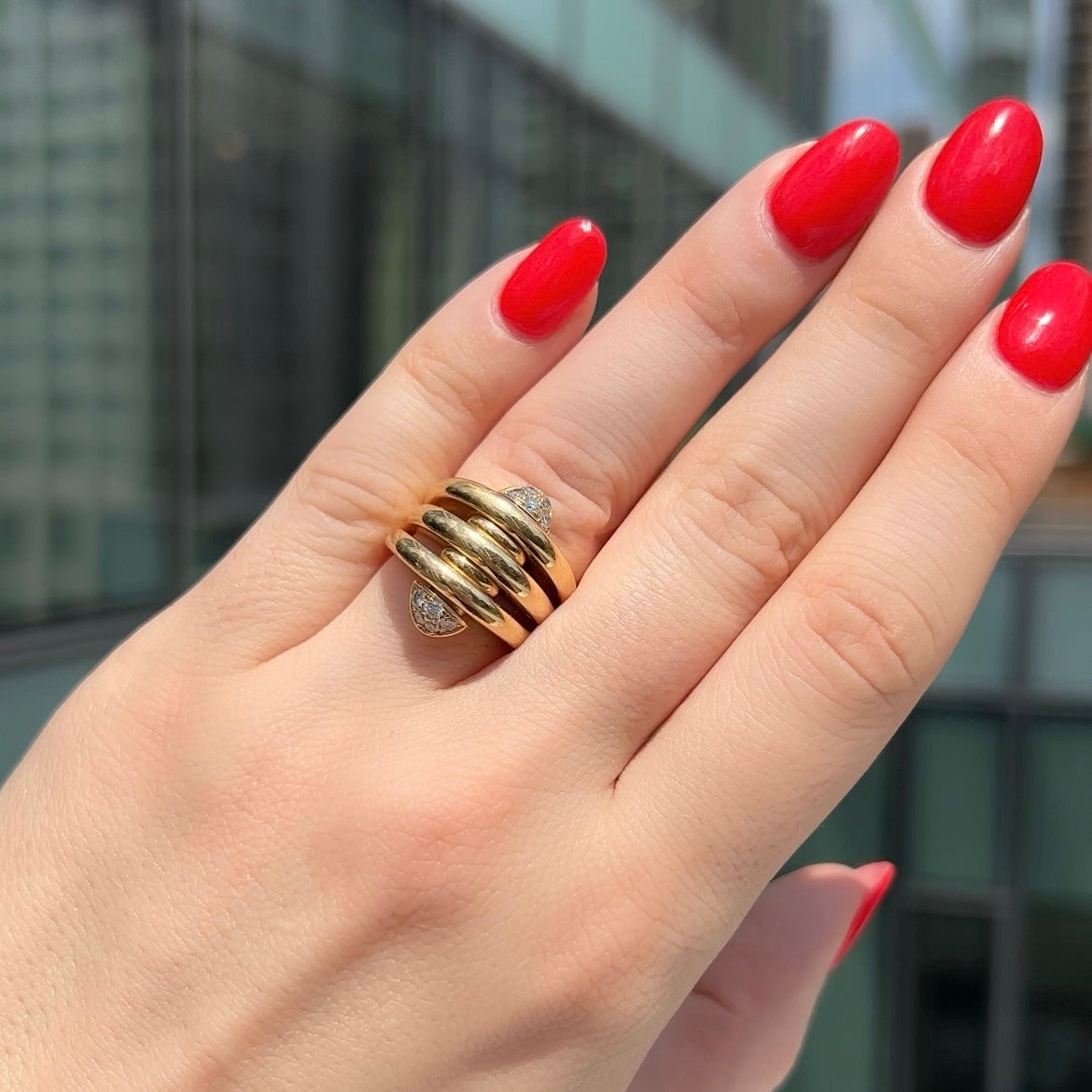 Bulgari 18kt Yellow Gold and Diamond Ring