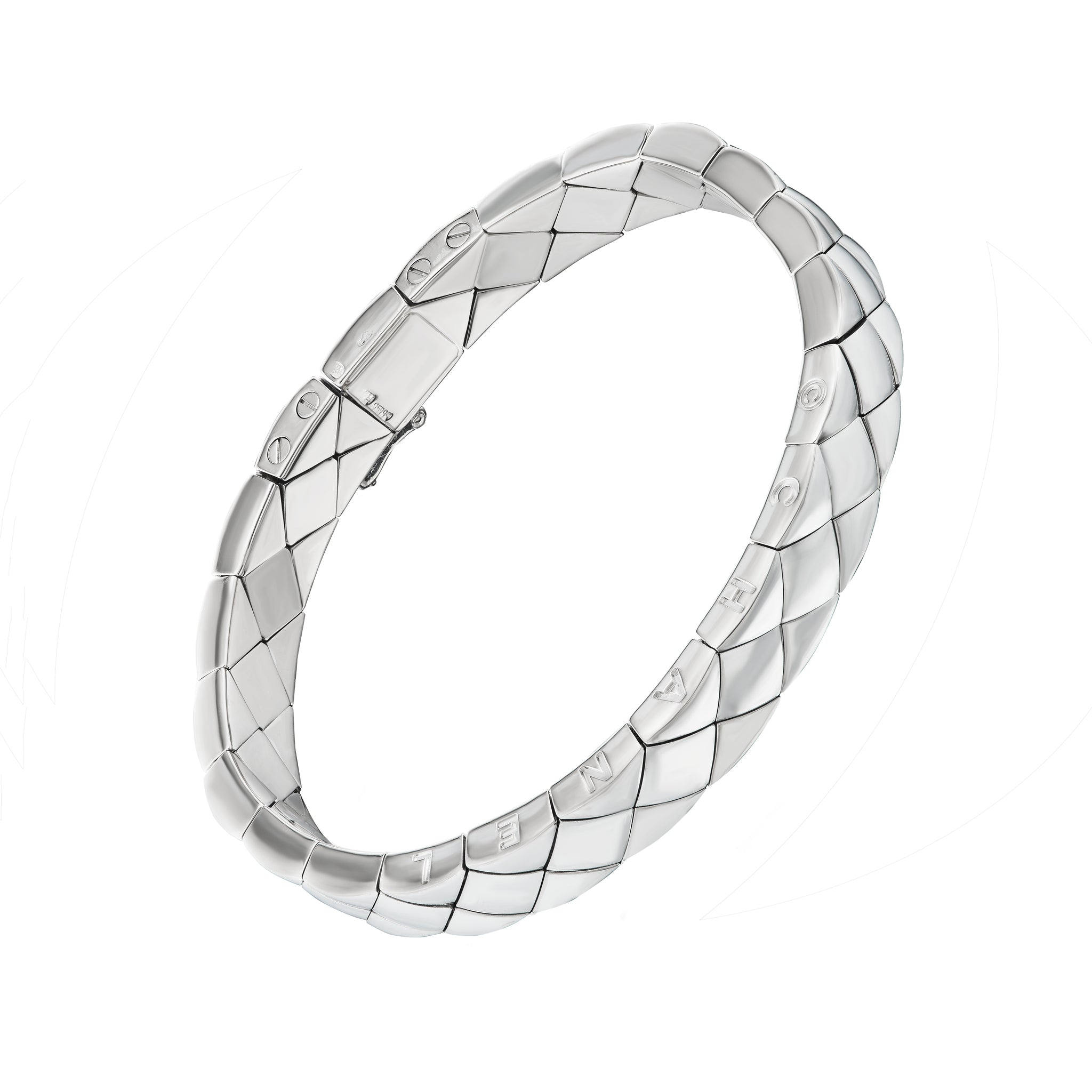 Chanel 18kt White Gold Matelasse Bracelet