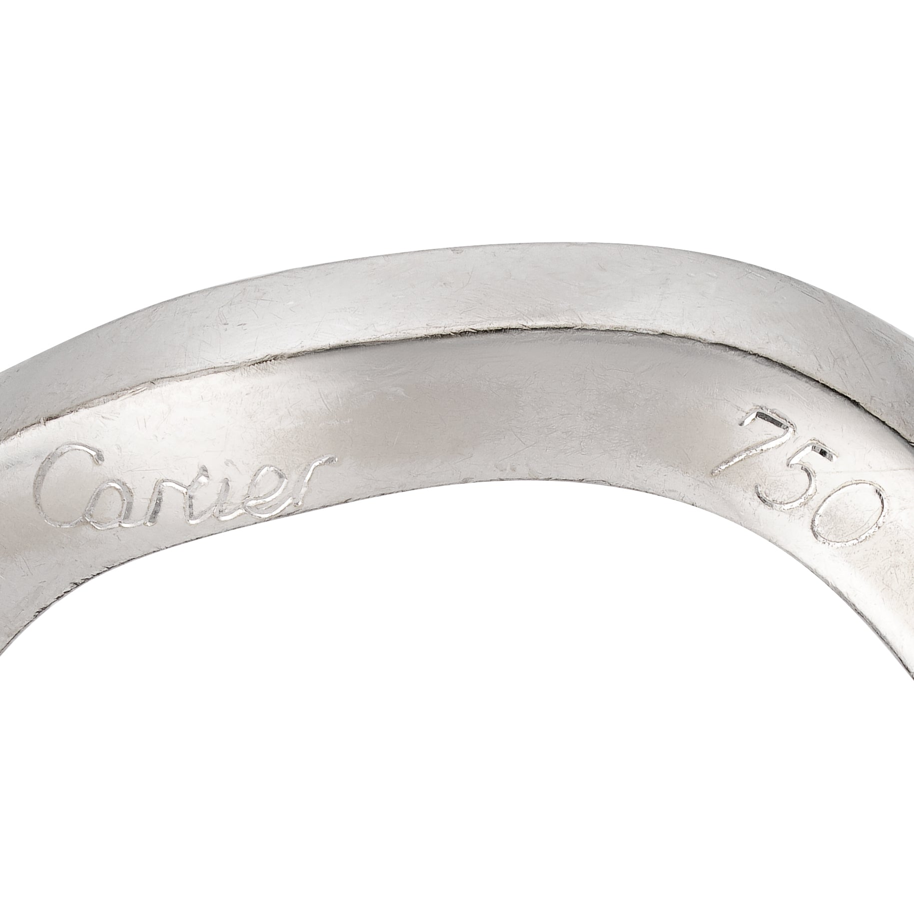 Pair of Cartier 18kt White and Yellow Gold Diamond "Neptune" Rings