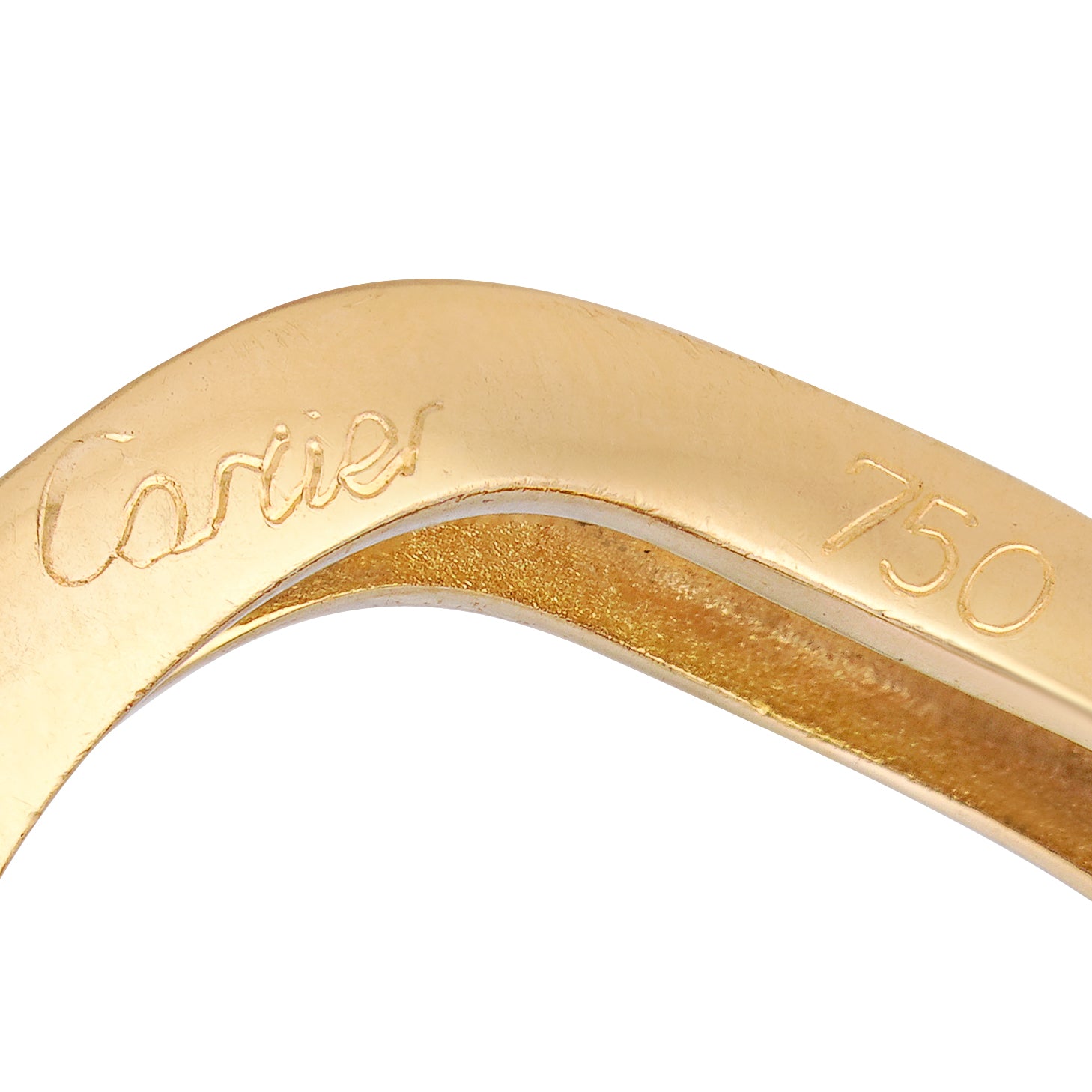 Pair of Cartier 18kt White and Yellow Gold Diamond "Neptune" Rings