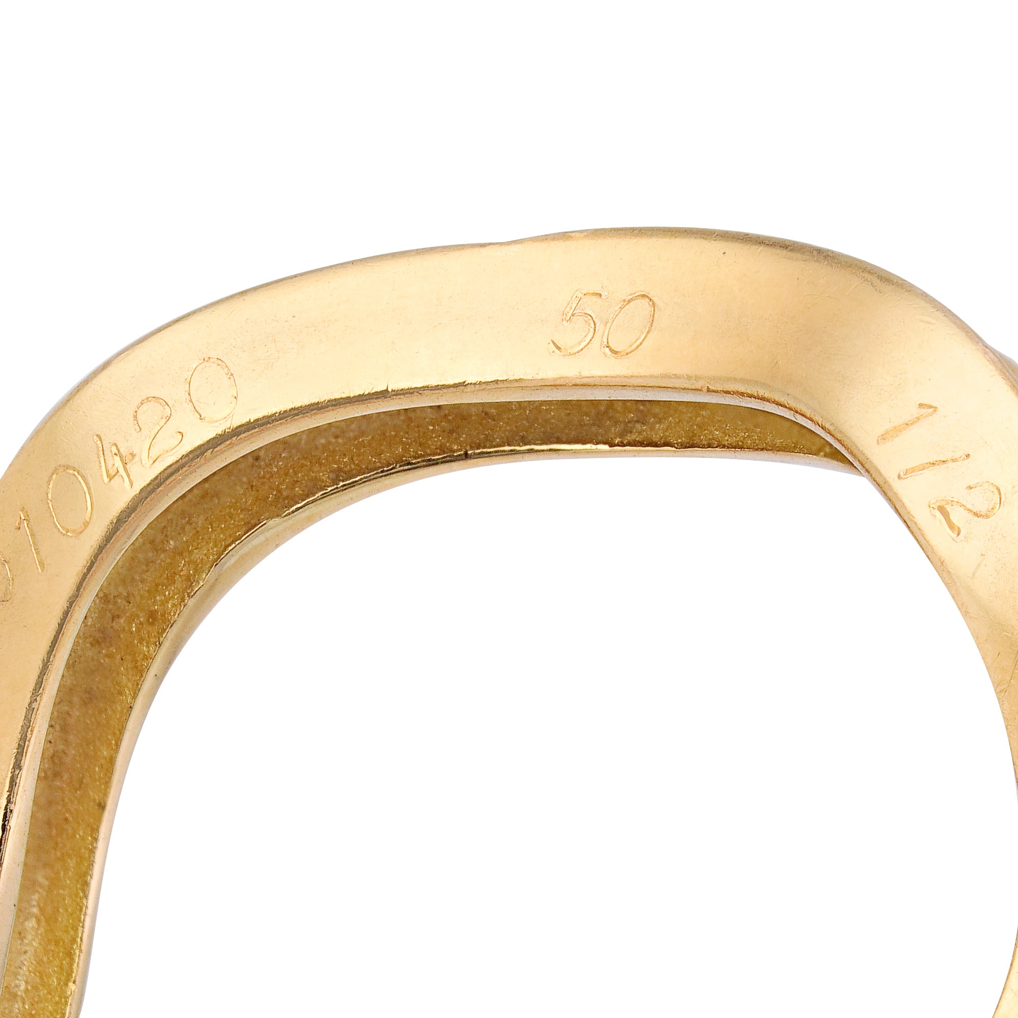 Pair of Cartier 18kt White and Yellow Gold Diamond "Neptune" Rings