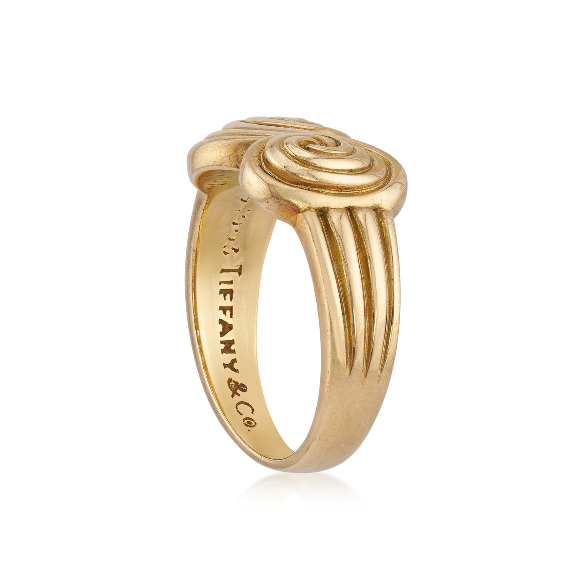 Tiffany & Co 18kt Yellow Gold Swirl Ring