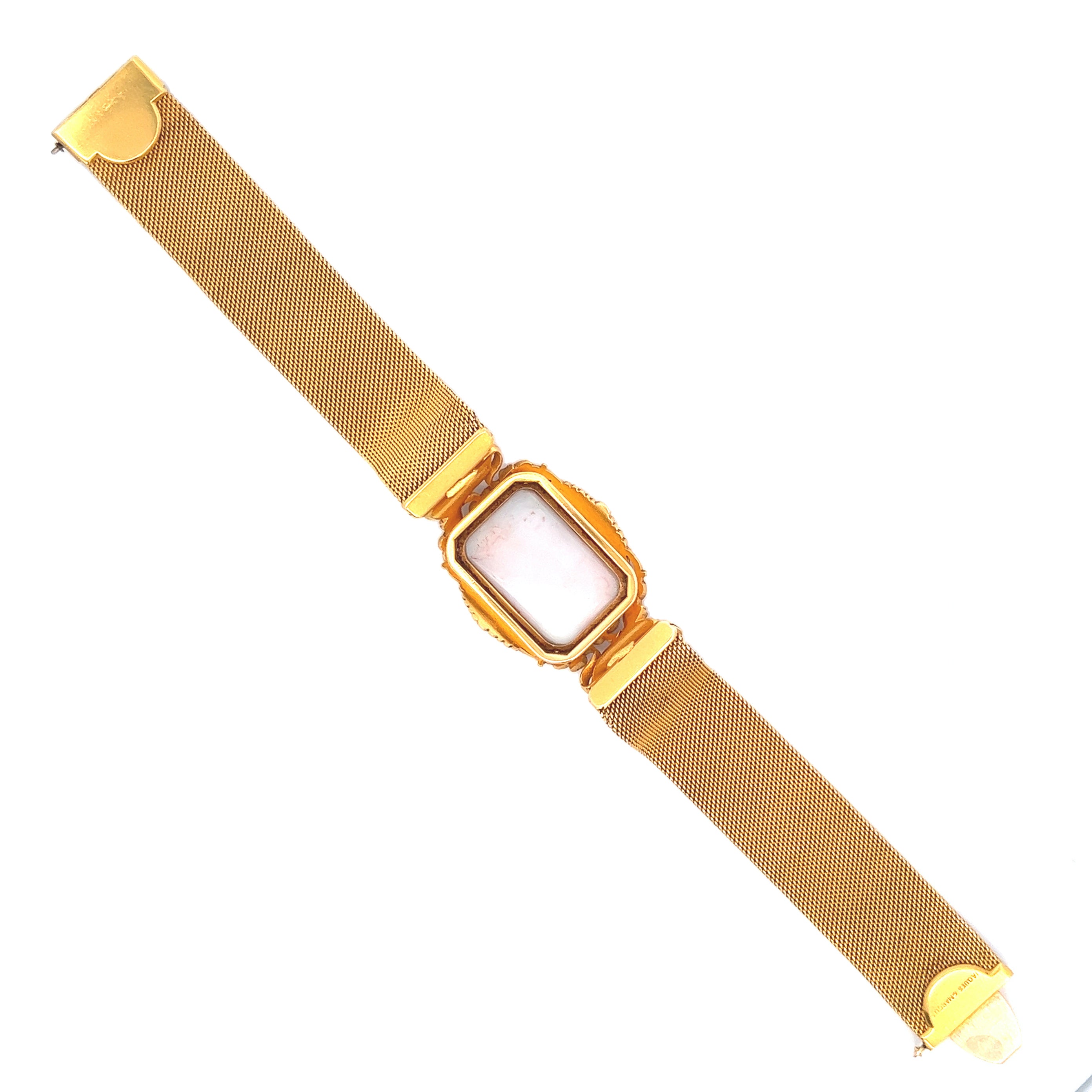 Egyptian Revival 18kt Yellow Gold and Opal Bracelet by Jaques & Marcus