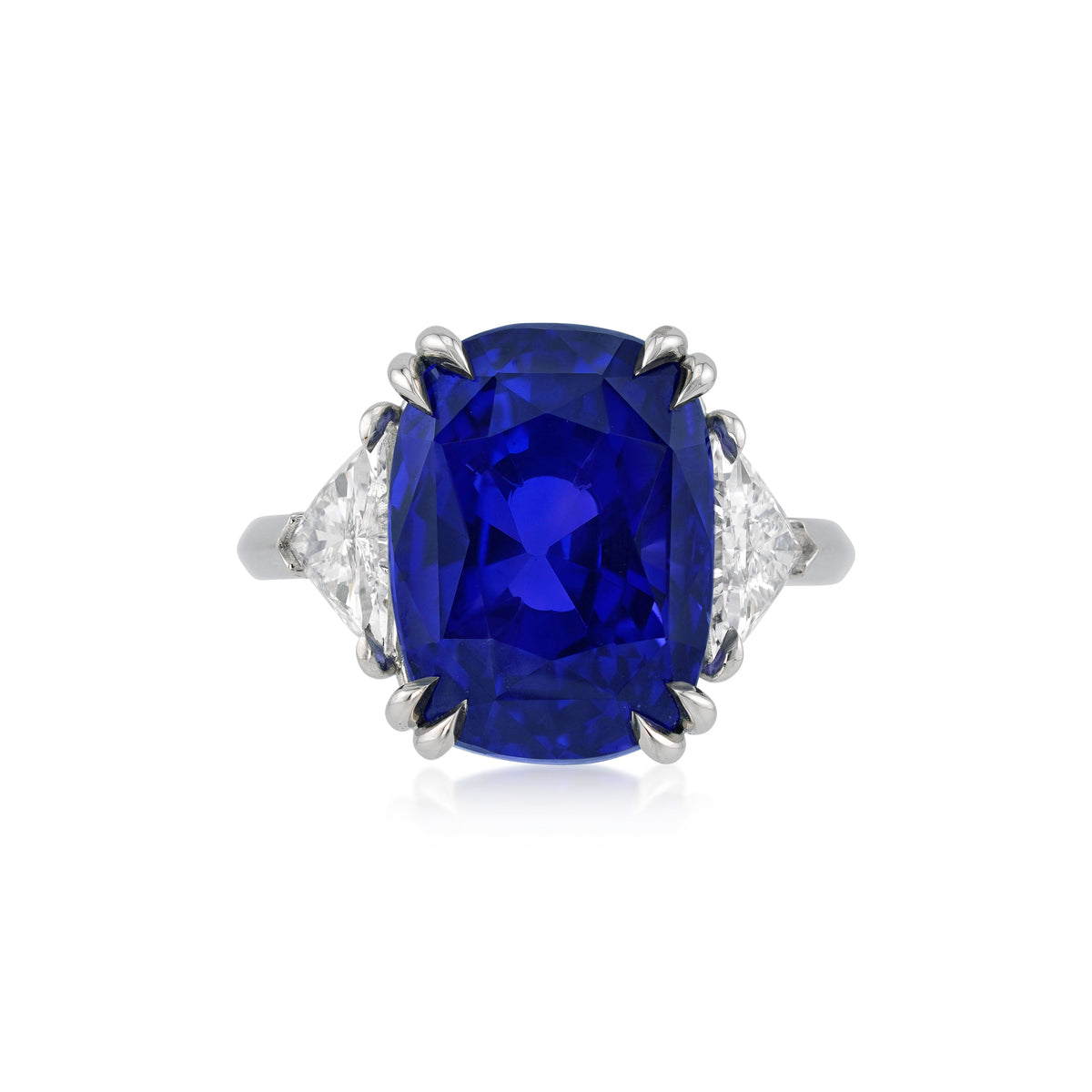 Platinum, Color Change Sapphire, and Diamond Ring