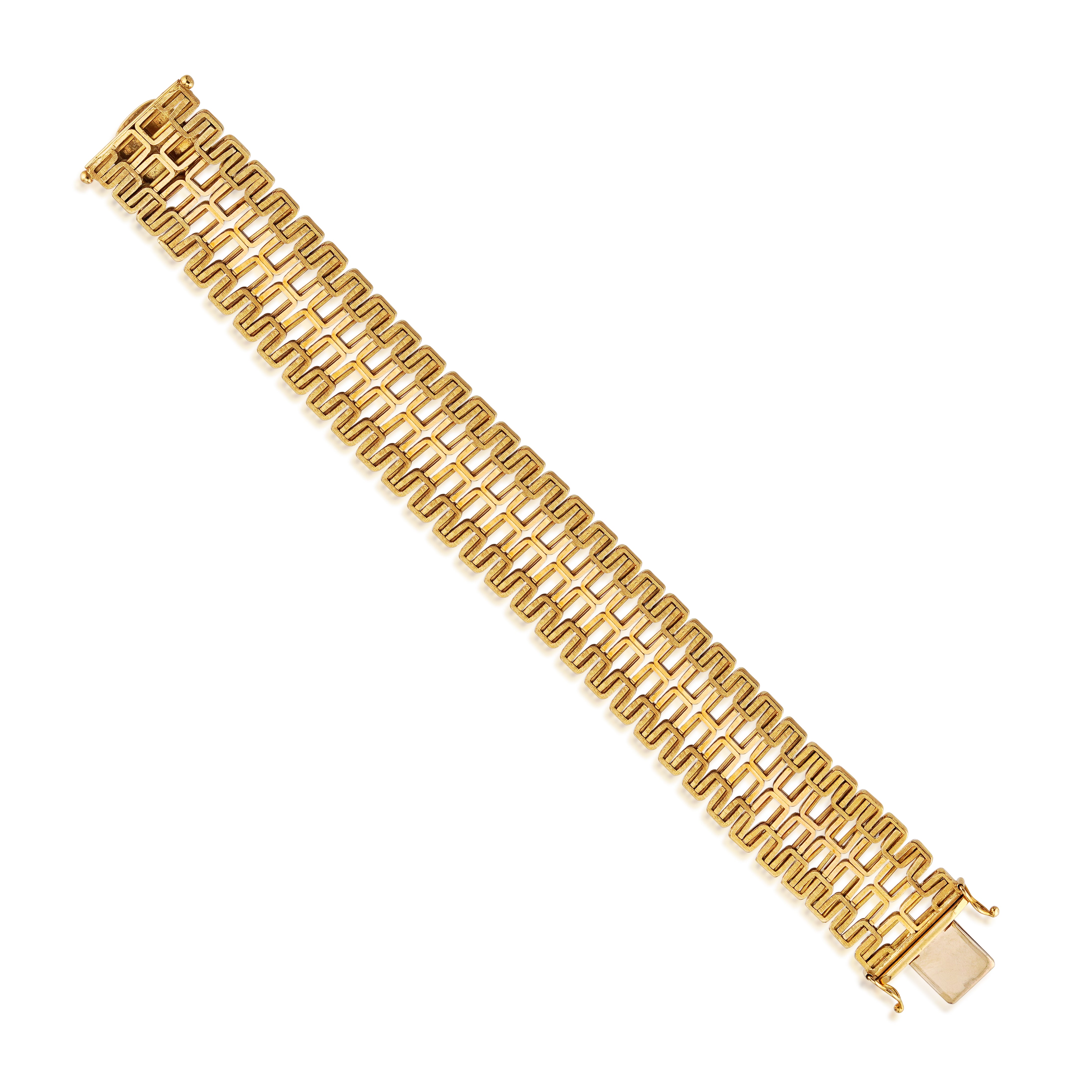 18kt Yellow Gold Flat Link Bracelet