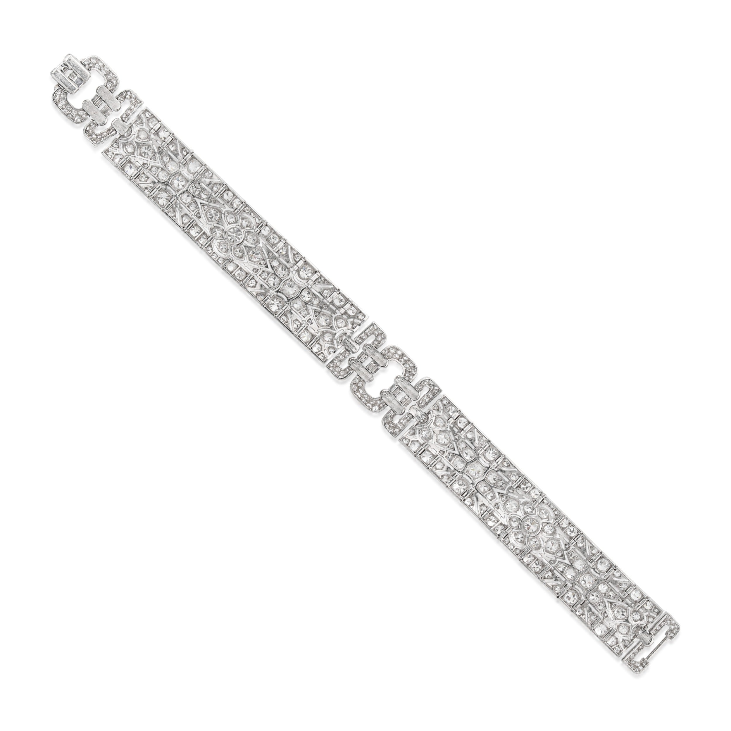 Art Deco Platinum and Diamond Bracelet