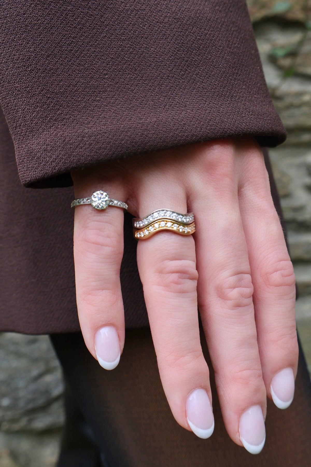 Platinum and Diamond Vintage Ring